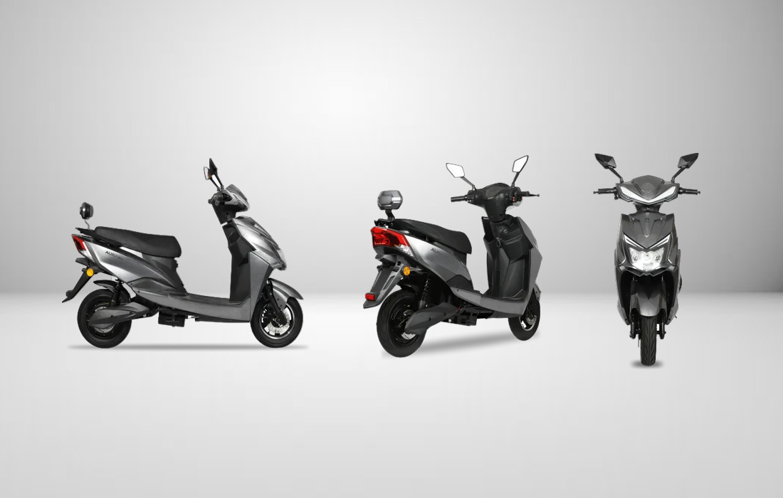 Scooter elétrica Aura Zen vista lateral